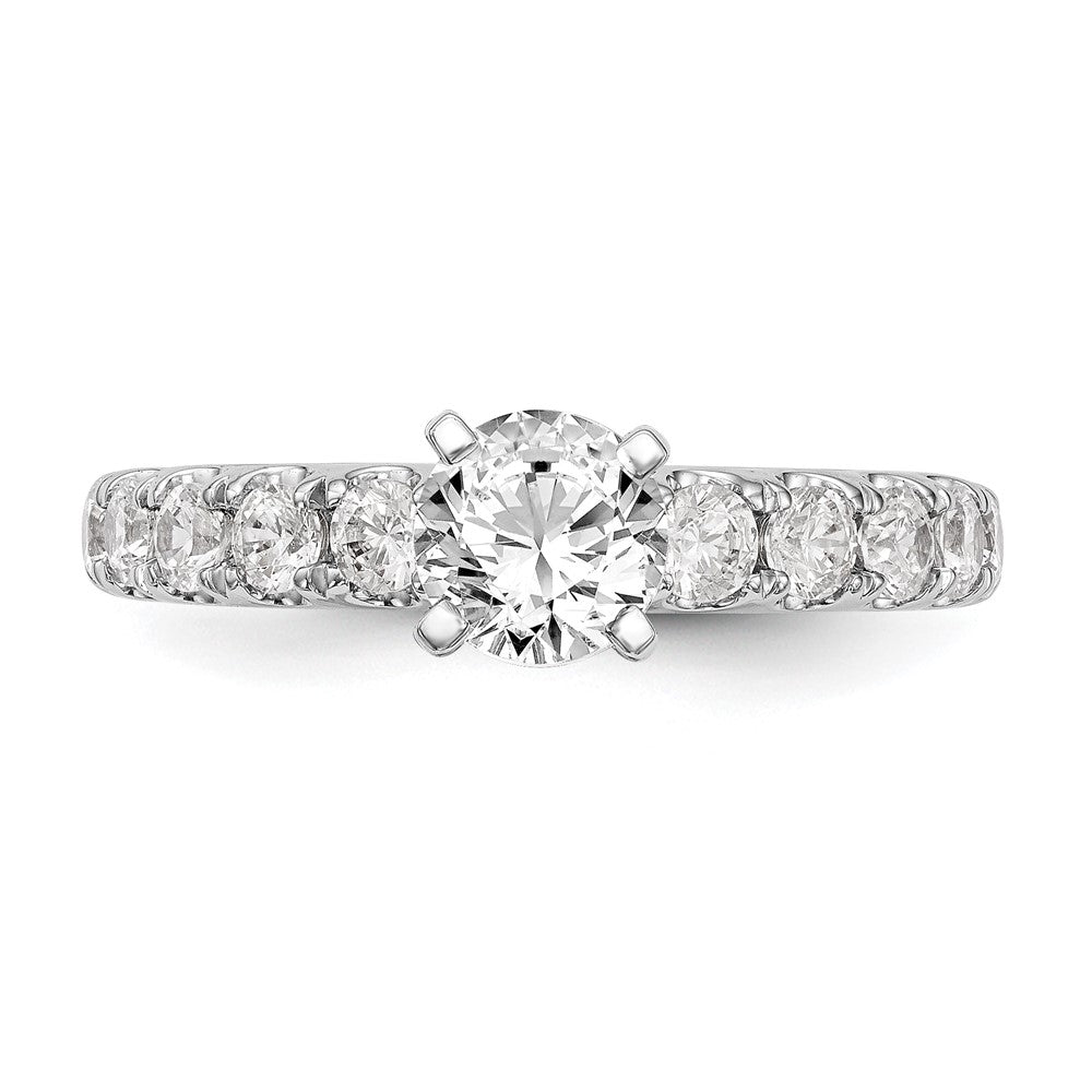 14K Weißgold Verlobungsring mit 0,75 ct. im Krappenfassung gefasstem, im Labor gezüchtetem Diamanten VS/SI+ G+