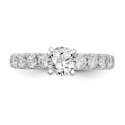 14K Weißgold Verlobungsring mit 0,75 ct. im Krappenfassung gefasstem, im Labor gezüchtetem Diamanten VS/SI+ G+