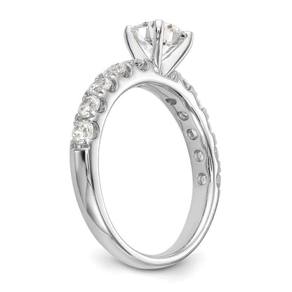 14K Weißgold Verlobungsring mit 0,75 ct. im Krappenfassung gefasstem, im Labor gezüchtetem Diamanten VS/SI+ G+