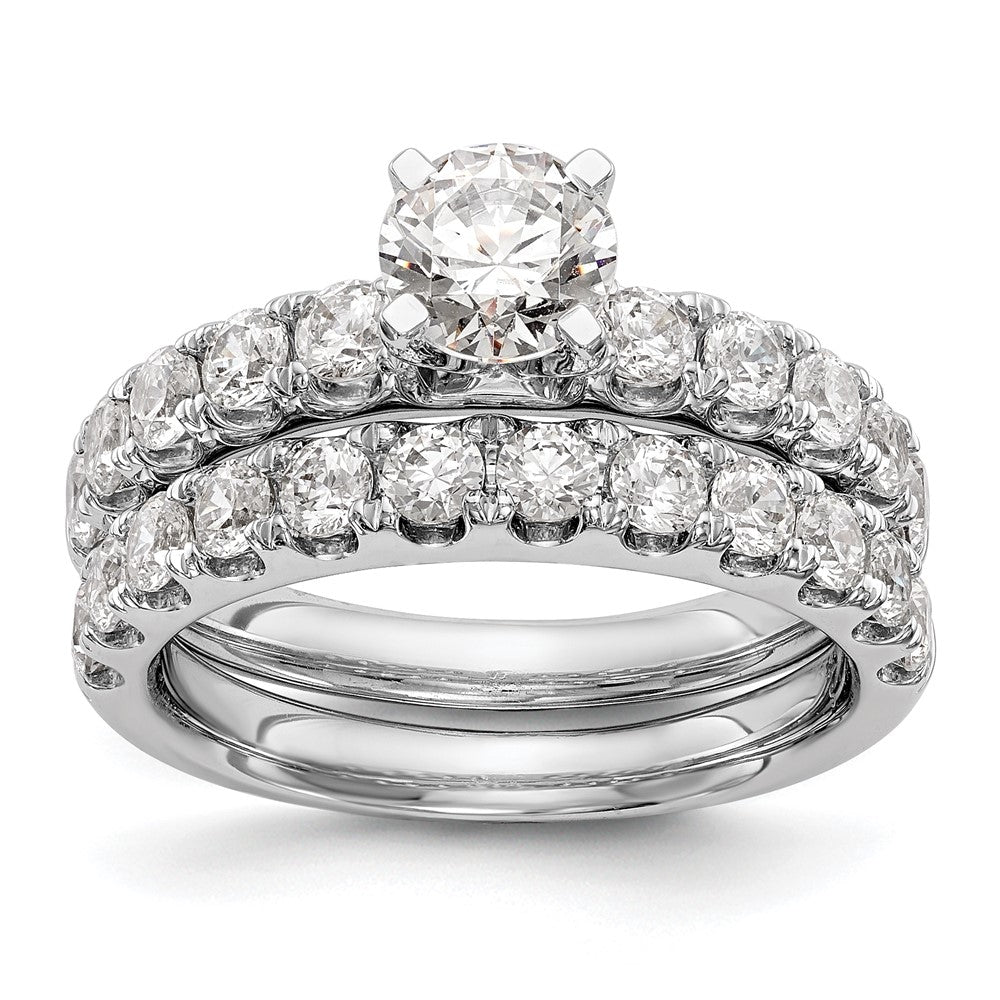 14K Weißgold Verlobungsring mit 0,75 ct. im Krappenfassung gefasstem, im Labor gezüchtetem Diamanten VS/SI+ G+