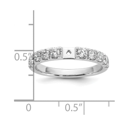 14K Weißgold Verlobungsring mit 0,75 ct. im Krappenfassung gefasstem, im Labor gezüchtetem Diamanten VS/SI+ G+