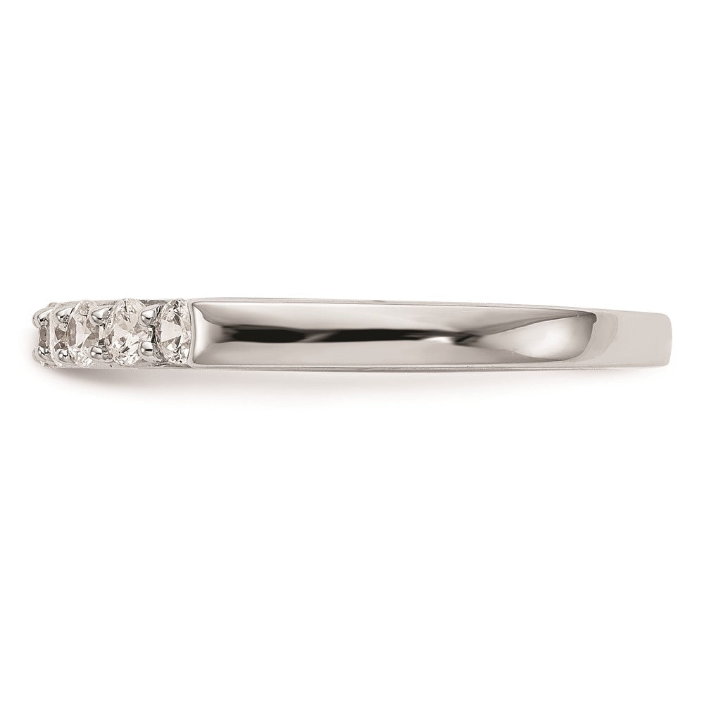 14K Weißgold Ehering mit natürlichen Diamanten