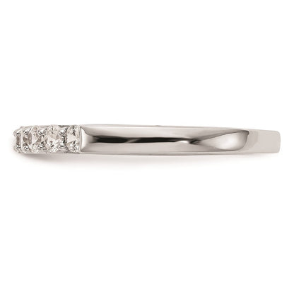 14K Weißgold Ehering mit natürlichen Diamanten