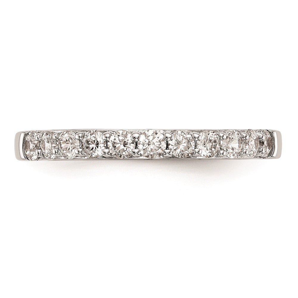 14K Weißgold Ehering mit natürlichen Diamanten