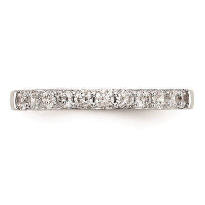 14K Weißgold Ehering mit natürlichen Diamanten