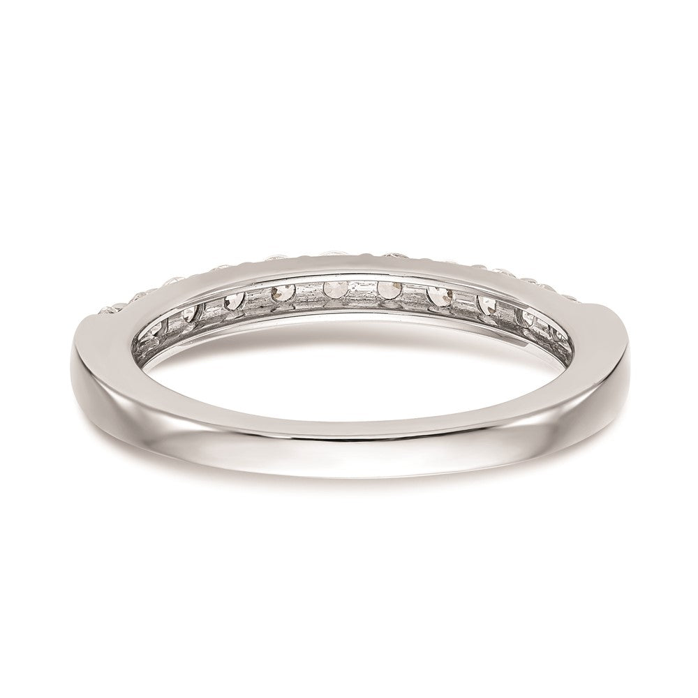 14K Weißgold Ehering mit natürlichen Diamanten