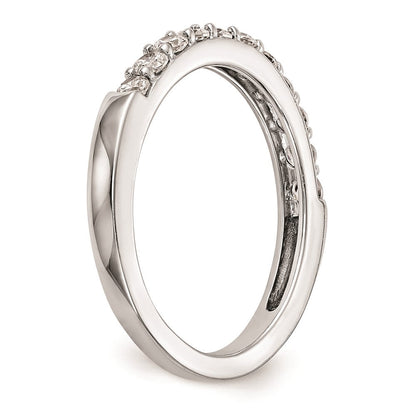 14K Weißgold Ehering mit natürlichen Diamanten