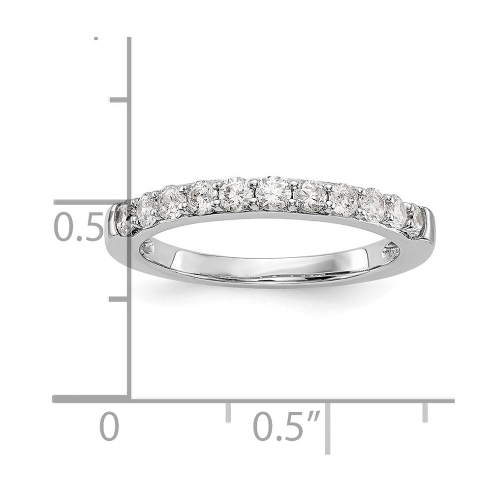 14K Weißgold Ehering mit natürlichen Diamanten