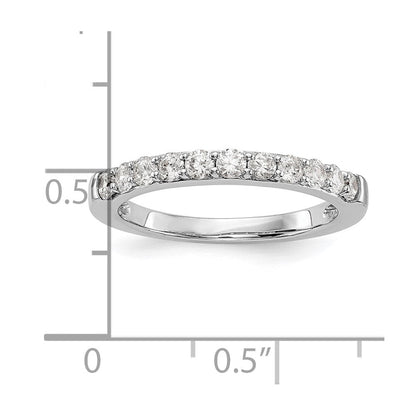 14K Weißgold Ehering mit natürlichen Diamanten