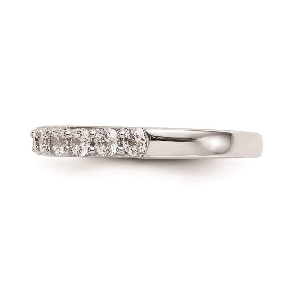 14K Weißgold Ehering mit natürlichen Diamanten