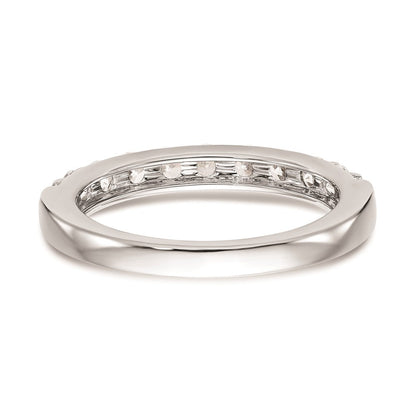 14K Weißgold Ehering mit natürlichen Diamanten