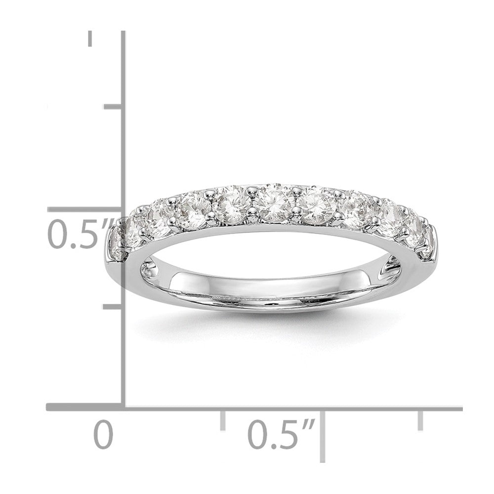 14K Weißgold Ehering mit natürlichen Diamanten