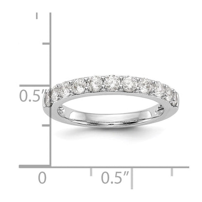 14K Weißgold Ehering mit natürlichen Diamanten