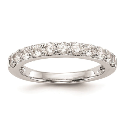 14K Weißgold Ehering mit natürlichen Diamanten