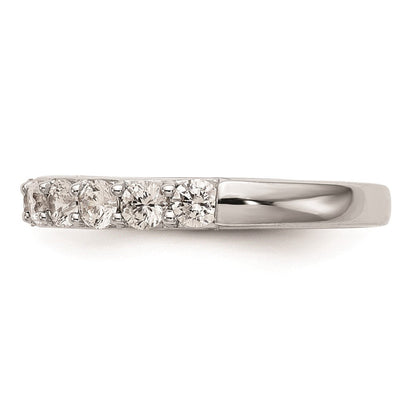 14K Weißgold Ehering mit natürlichen Diamanten