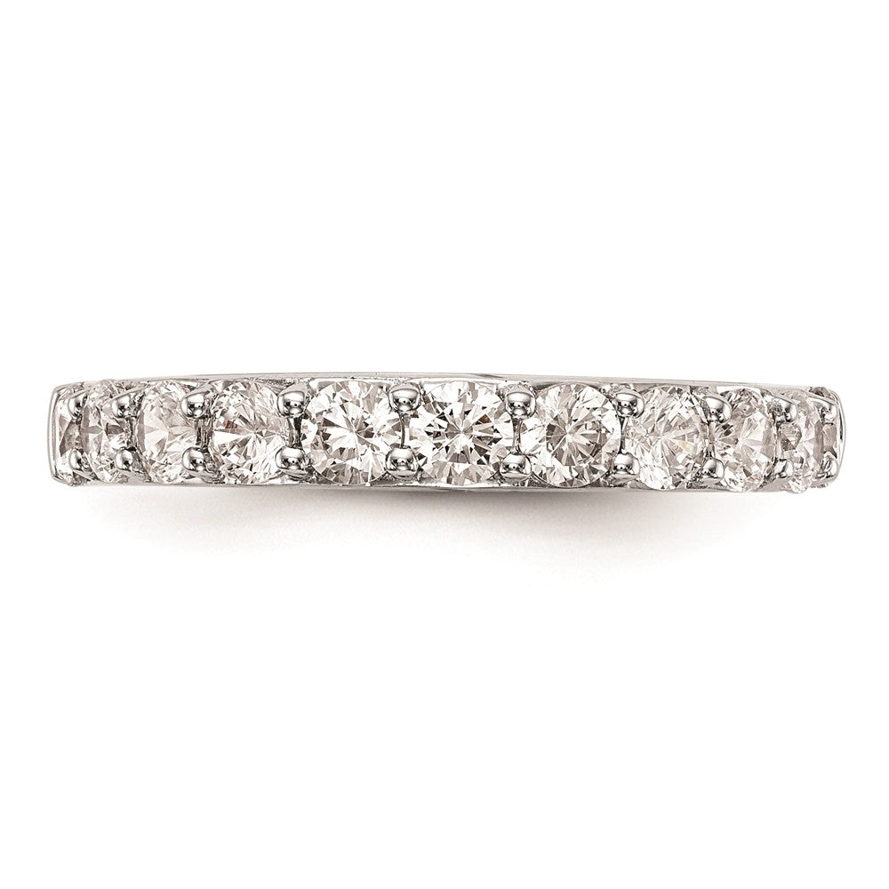 14K Weißgold Ehering mit natürlichen Diamanten