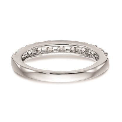 14K Weißgold Ehering mit natürlichen Diamanten