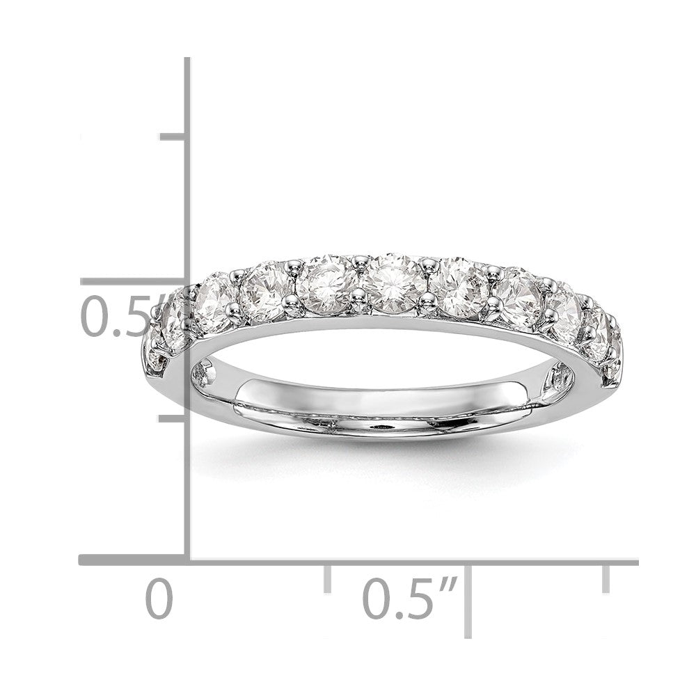 14K Weißgold Ehering mit natürlichen Diamanten