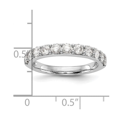 14K Weißgold Ehering mit natürlichen Diamanten