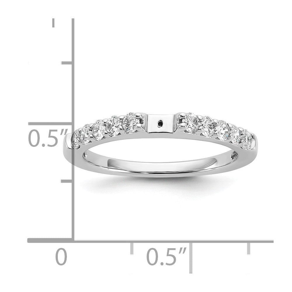 14K Weißgold Stift Set 1/2 Karat Diamant Halbfassung Verlobungsring