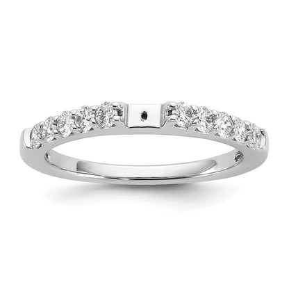 14K Weißgold Stift Set 1/2 Karat Diamant Halbfassung Verlobungsring
