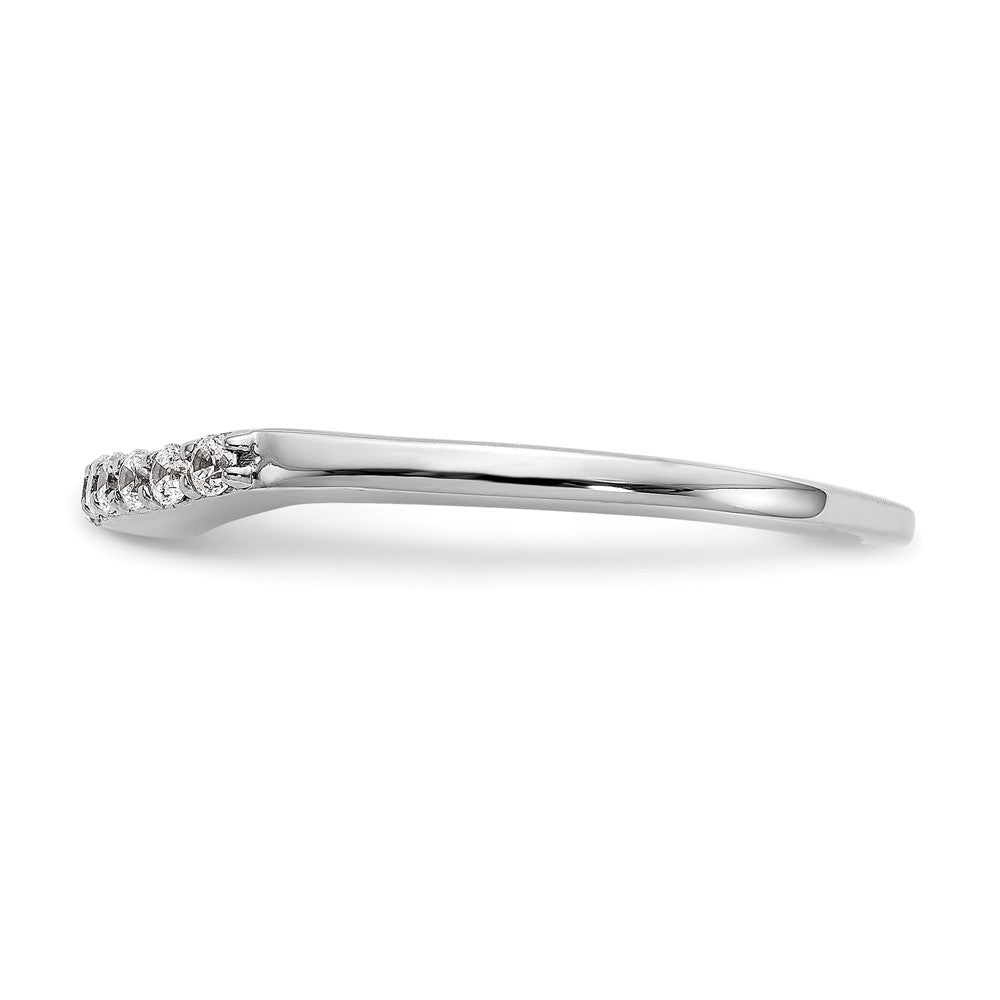 14K Weißgold Ehering mit natürlichen Diamanten
