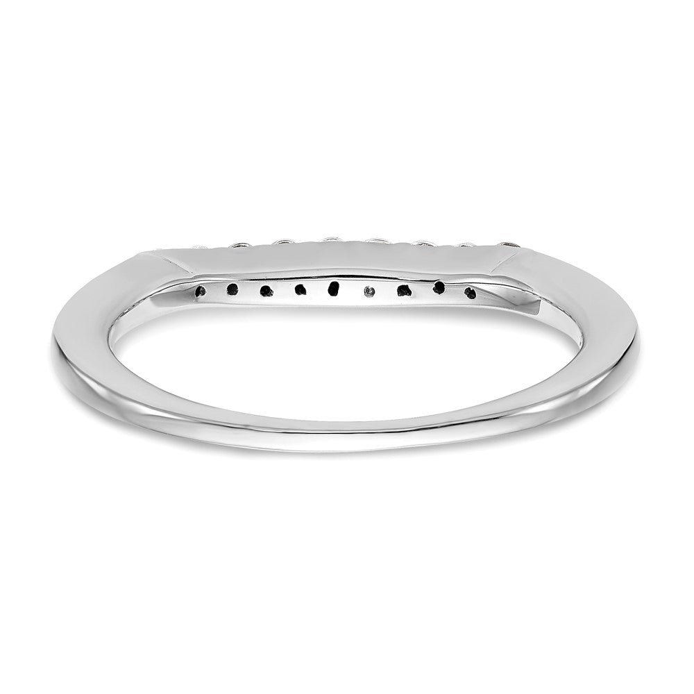 14K Weißgold Ehering mit natürlichen Diamanten