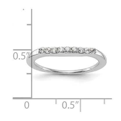 14K Weißgold Ehering mit natürlichen Diamanten