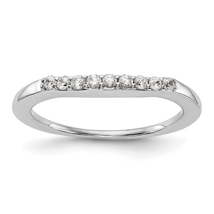 14K Weißgold Ehering mit natürlichen Diamanten