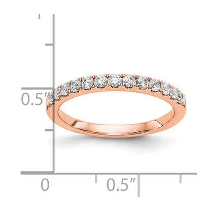14K Roségold Diamant Ehering