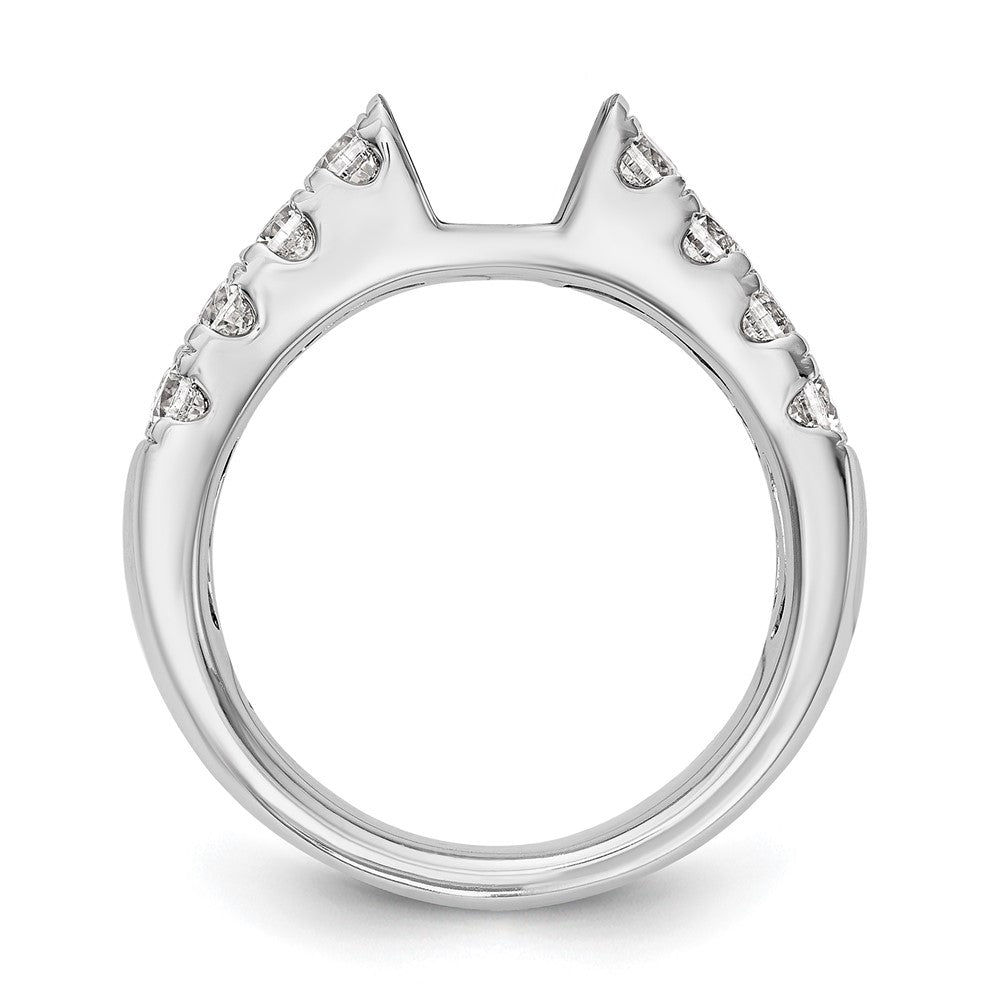 14K Weißgold Verlobungsring mit 1,375 ct. laborgezüchtetem Diamant VS/SI+ G+ in Krappenfassung