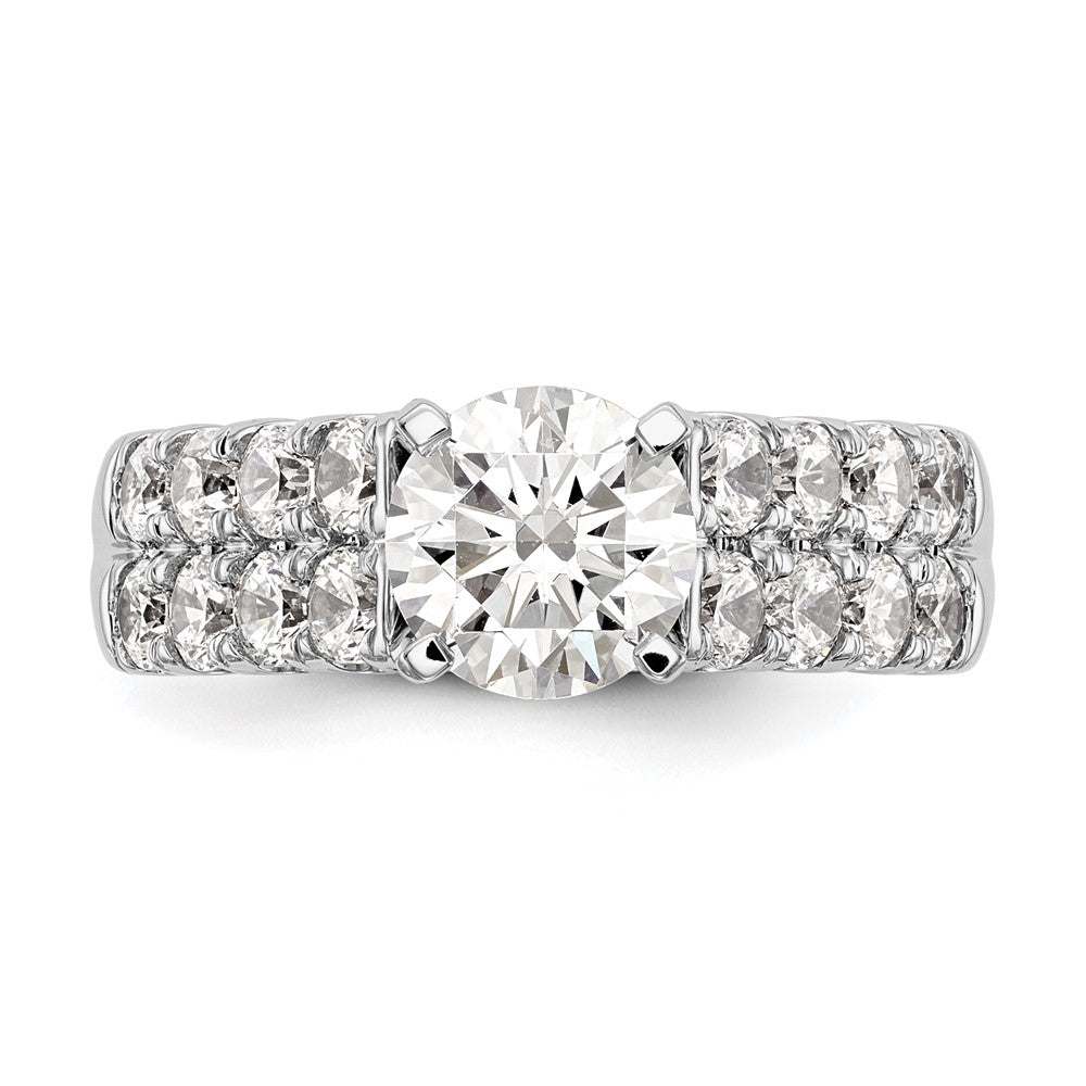 14K Weißgold Verlobungsring mit 1,375 ct. laborgezüchtetem Diamant VS/SI+ G+ in Krappenfassung
