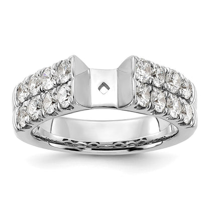 14K Weißgold Verlobungsring mit 1,375 ct. laborgezüchtetem Diamant VS/SI+ G+ in Krappenfassung