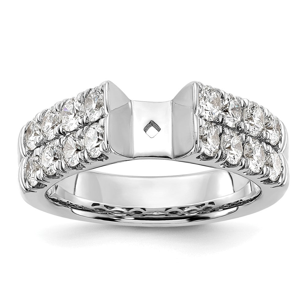 14K Weißgold Verlobungsring mit 1,375 ct. laborgezüchtetem Diamant VS/SI+ G+ in Krappenfassung