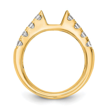 14K Gelbgold Verlobungsring mit 1,375 ct. Labordiamant VS/SI+ G+ in Krappenfassung