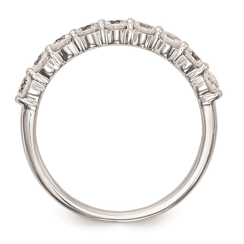 14K Weißgold Ehering mit natürlichen Diamanten