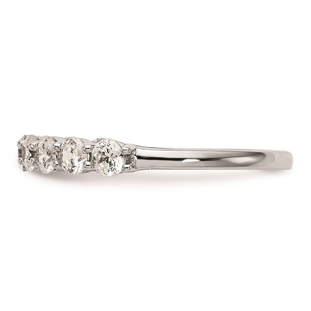 14K Weißgold Ehering mit natürlichen Diamanten