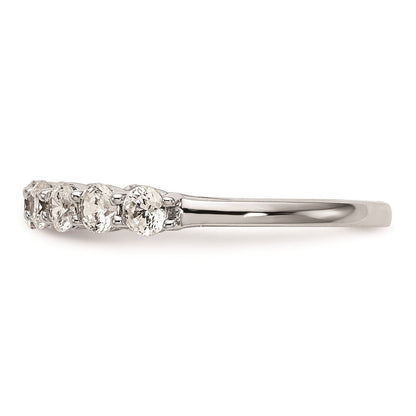 14K Weißgold Ehering mit natürlichen Diamanten