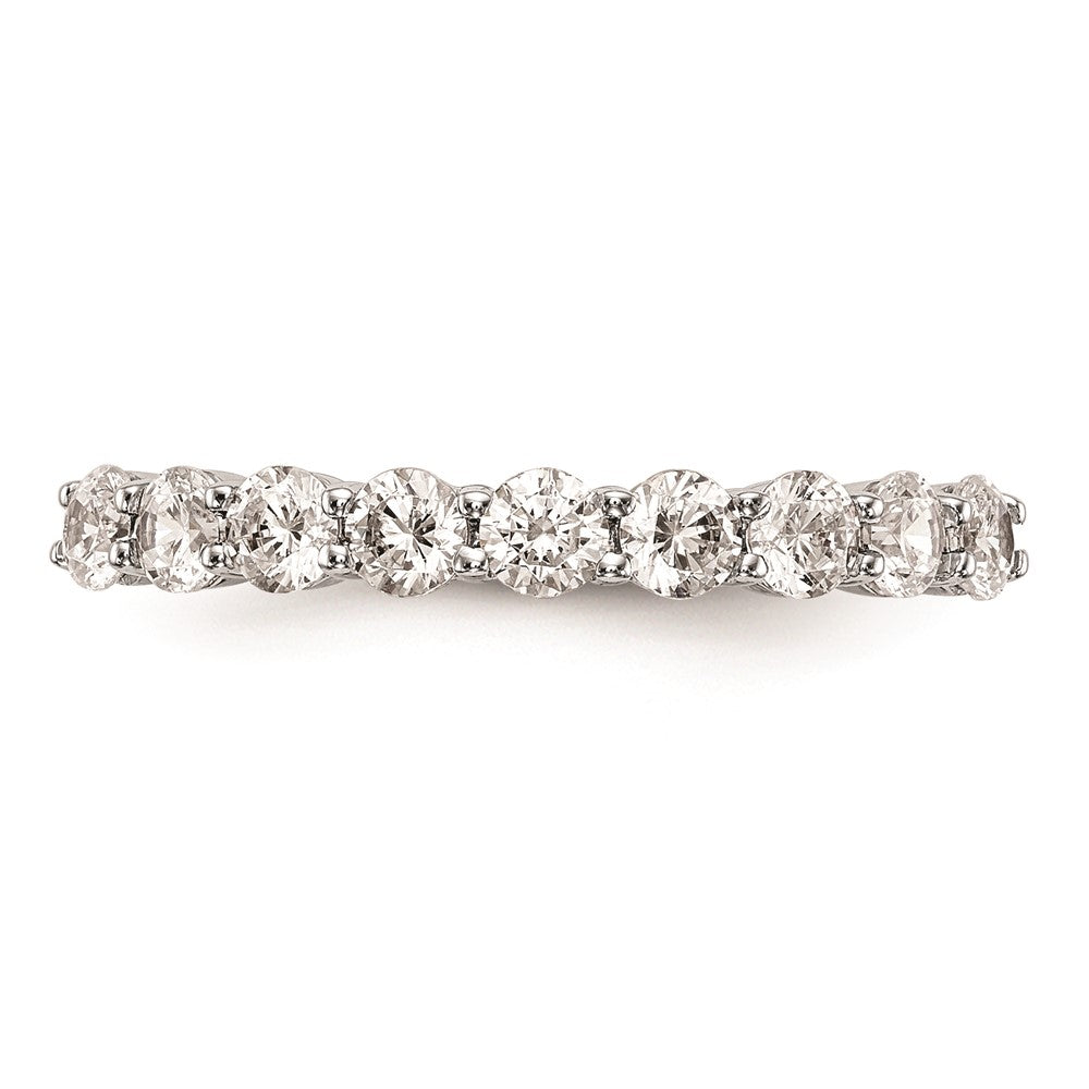 14K Weißgold Ehering mit natürlichen Diamanten