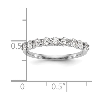 14K Weißgold Ehering mit natürlichen Diamanten