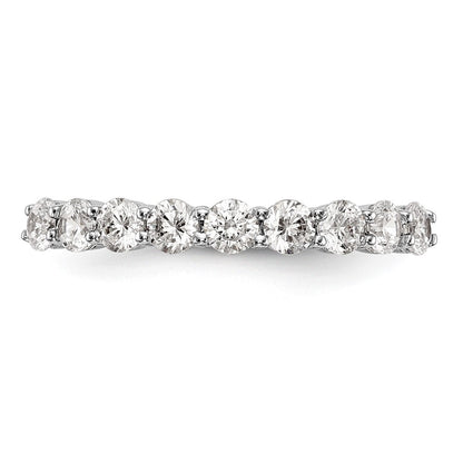 14K Weißgold Ehering mit 0,75 ct. Labordiamant VS/SI+ G+