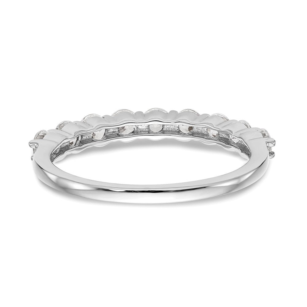 14K Weißgold Ehering mit 0,75 ct. Labordiamant VS/SI+ G+