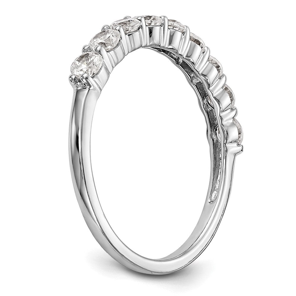 14K Weißgold Ehering mit 0,75 ct. Labordiamant VS/SI+ G+