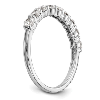 14K Weißgold Ehering mit 0,75 ct. Labordiamant VS/SI+ G+