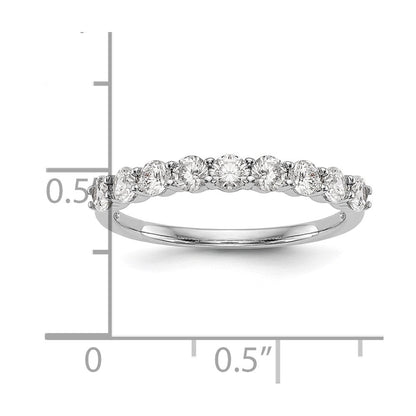 14K Weißgold Ehering mit 0,75 ct. Labordiamant VS/SI+ G+