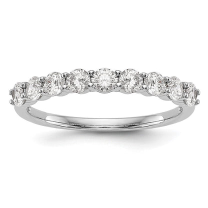 14K Weißgold Ehering mit 0,75 ct. Labordiamant VS/SI+ G+