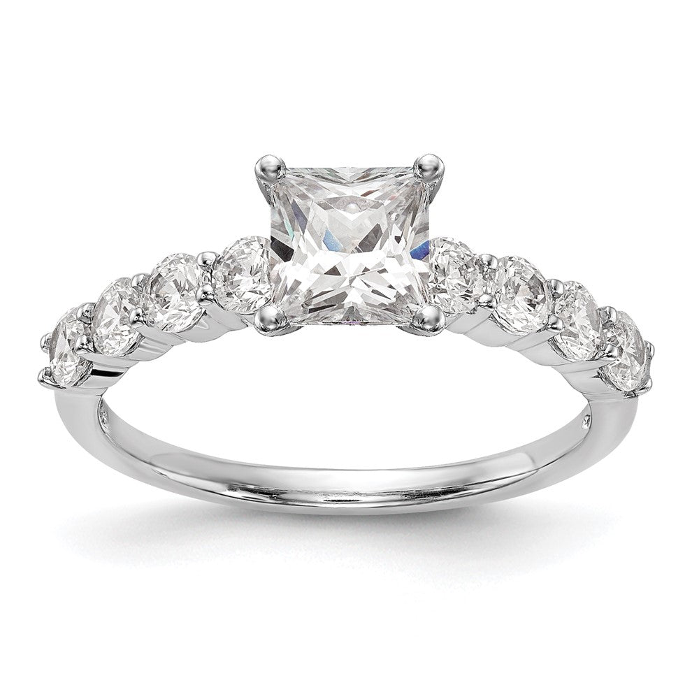 14K Weißgold Stift Set 3/4 Karat Diamant Halbfassung Verlobungsring