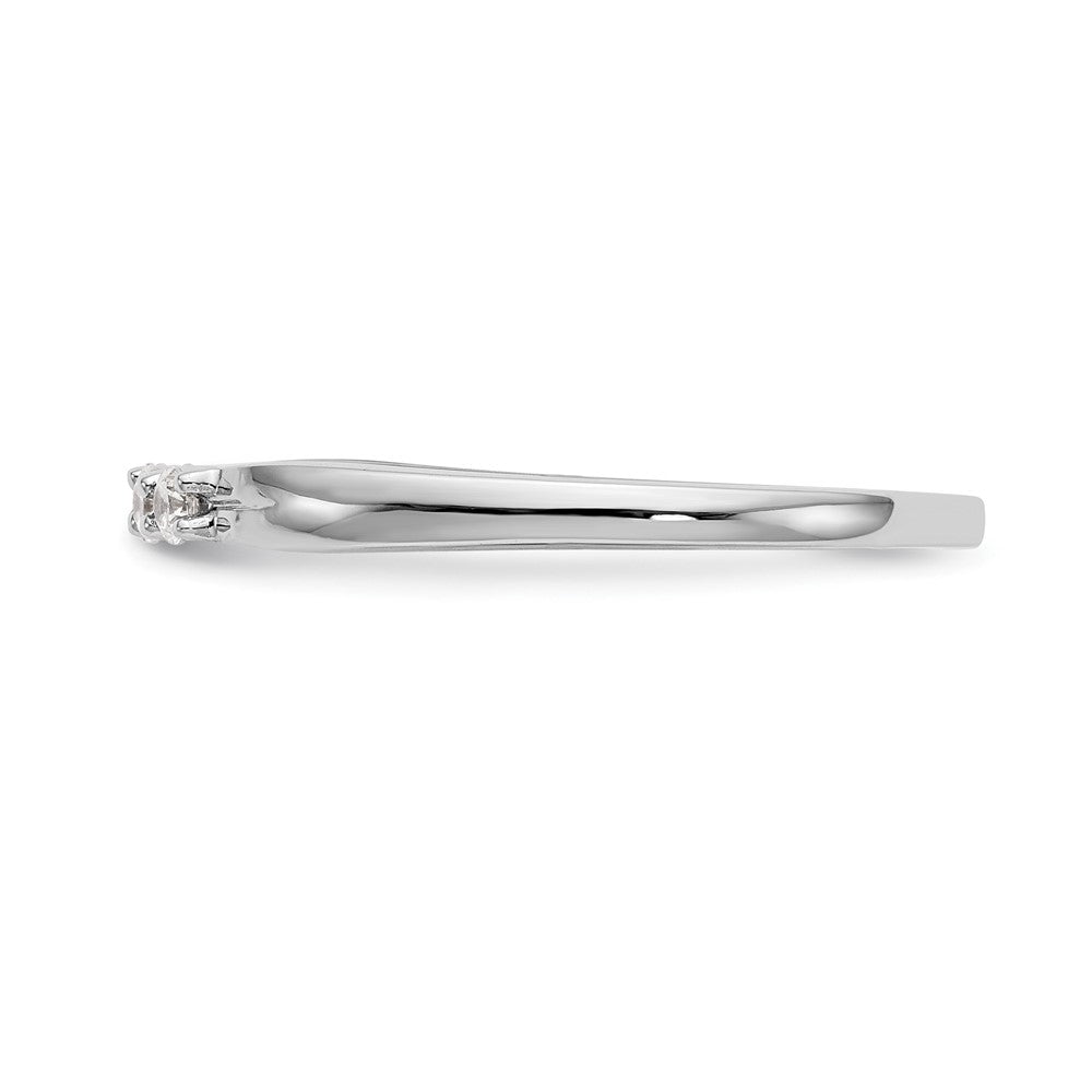 14K Weißgold Ehering mit natürlichen Diamanten