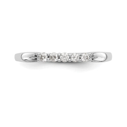 14K Weißgold Ehering mit natürlichen Diamanten