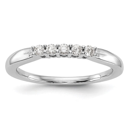 14K Weißgold Ehering mit natürlichen Diamanten
